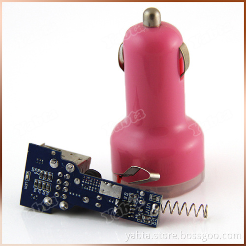 Glass Fiber PCB Board Phone Car Charger, Dual USB Mobile Phone Car Charger